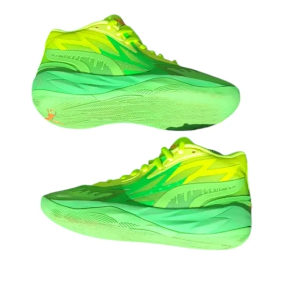Puma LaMelo Ball MB.02 &quot;Nickelodeon Slime&quot; Sneakers sz 6