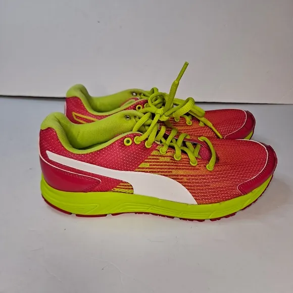 Puma Sequence Running Shoes Women's   Pink Green Size 7.5
