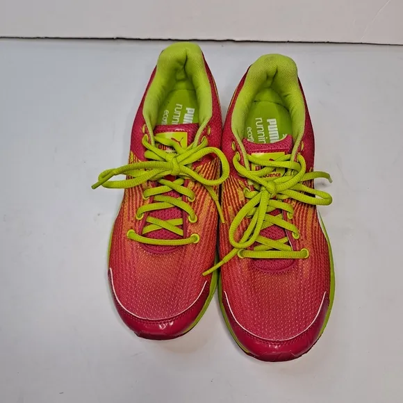 Puma Sequence Running Shoes Women's   Pink Green Size 7.5