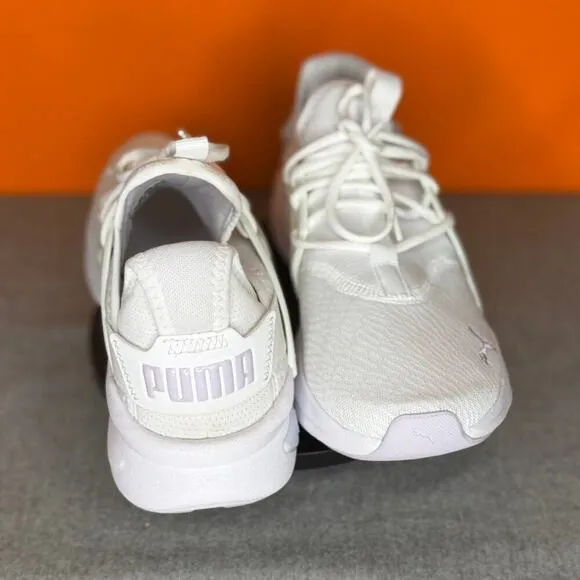 Puma Softride Enzo Evo Nova Shine White Purple Glitter Sneaker Size 10.5 EU 42