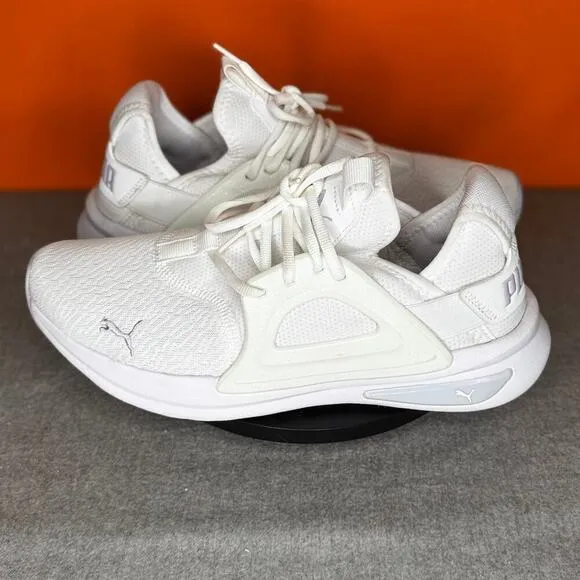 Puma Softride Enzo Evo Nova Shine White Purple Glitter Sneaker Size 10.5 EU 42