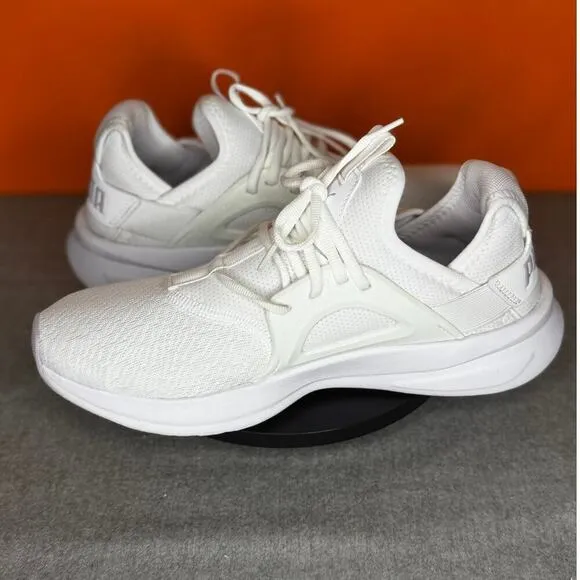 Puma Softride Enzo Evo Nova Shine White Purple Glitter Sneaker Size 10.5 EU 42