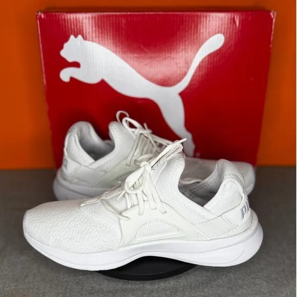 Puma Softride Enzo Evo Nova Shine White Purple Glitter Sneaker Size 10.5 EU 42