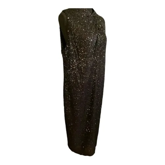 Rachel by Rachel Roy Dress Black Sequin Sleeveless Dress