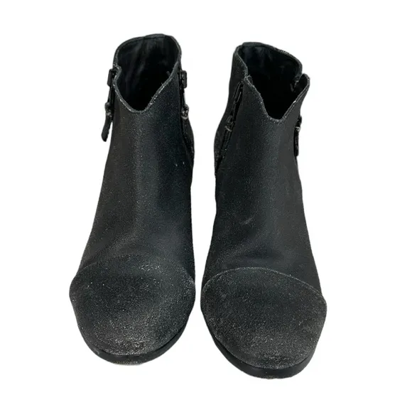 Rag &amp; Bone Black Distressed MARGOT Suede Ankle Booties
