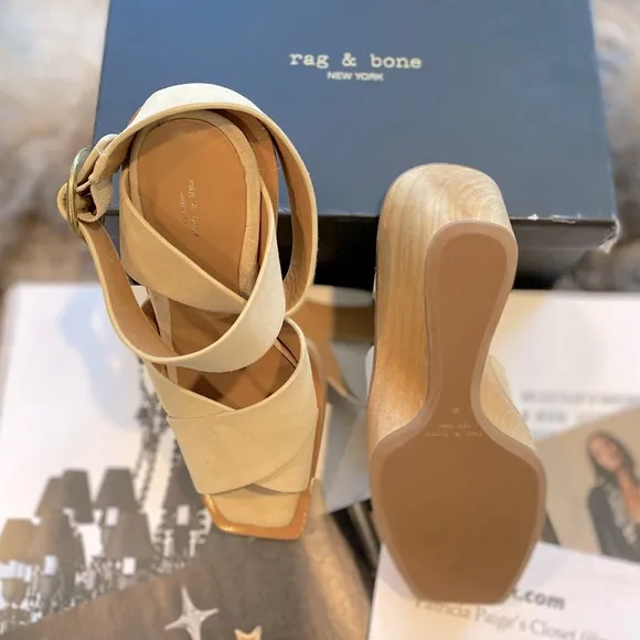 rag &amp; bone Santiago Clog Wedge Sandals