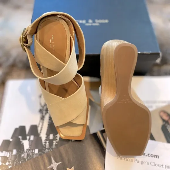rag &amp; bone Santiago Clog Wedge Sandals