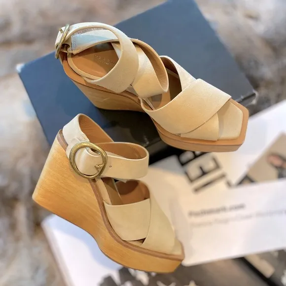 rag &amp; bone Santiago Clog Wedge Sandals