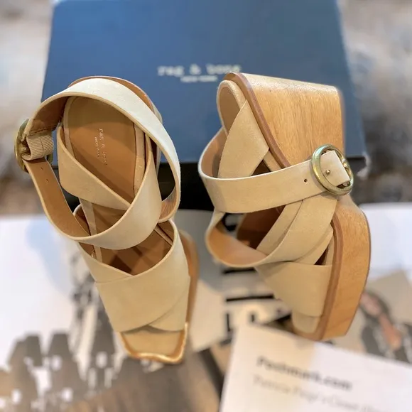 rag &amp; bone Santiago Clog Wedge Sandals