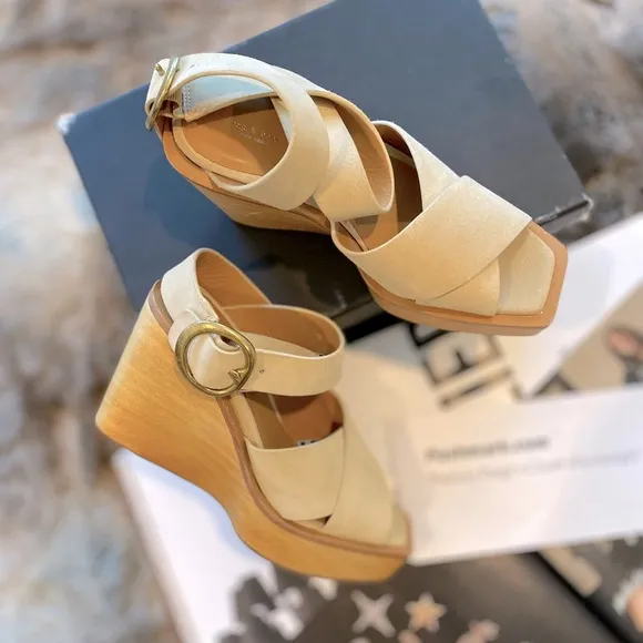 rag &amp; bone Santiago Clog Wedge Sandals