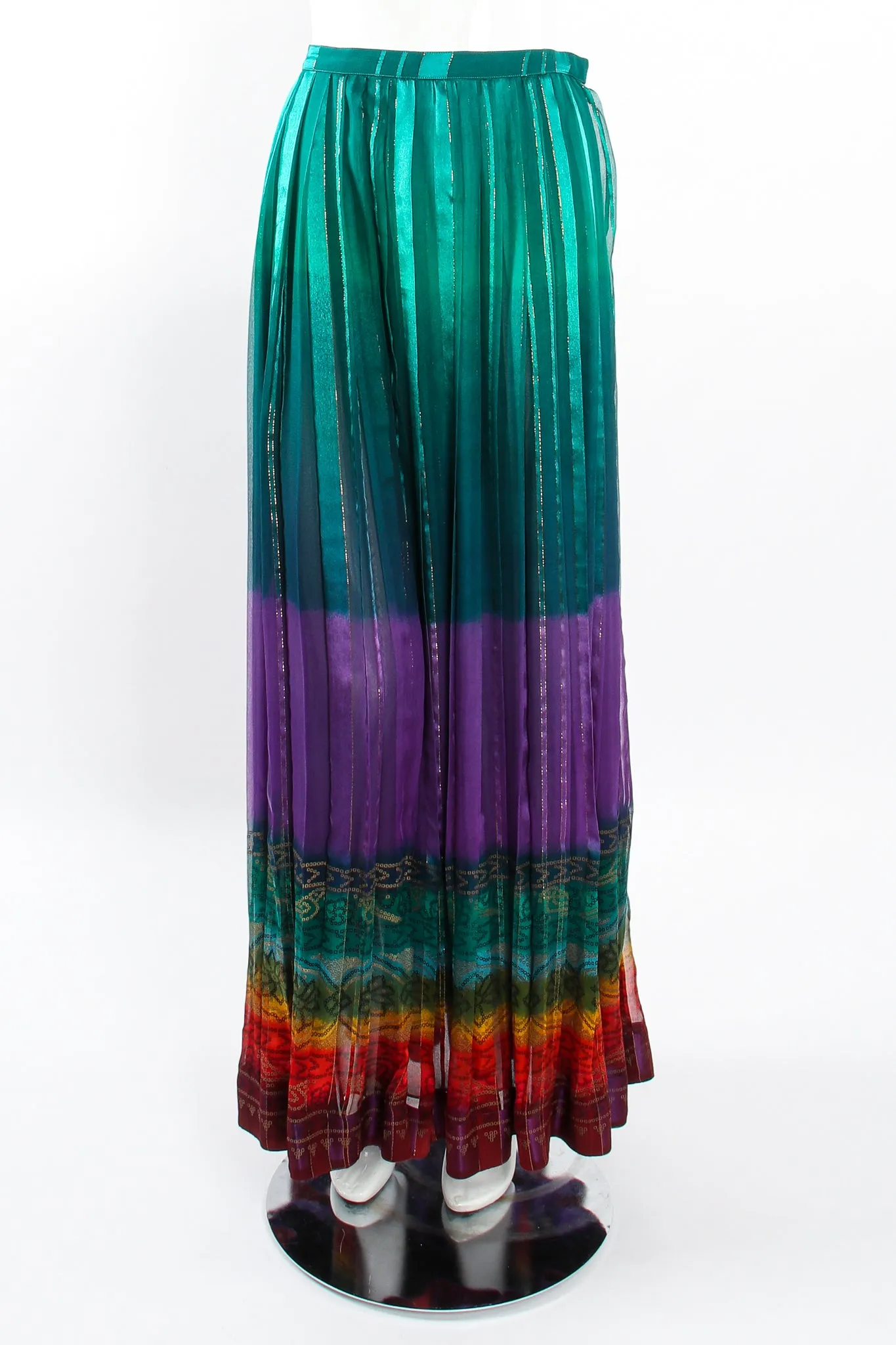 Rainbow Ombré Blouse & Skirt Set