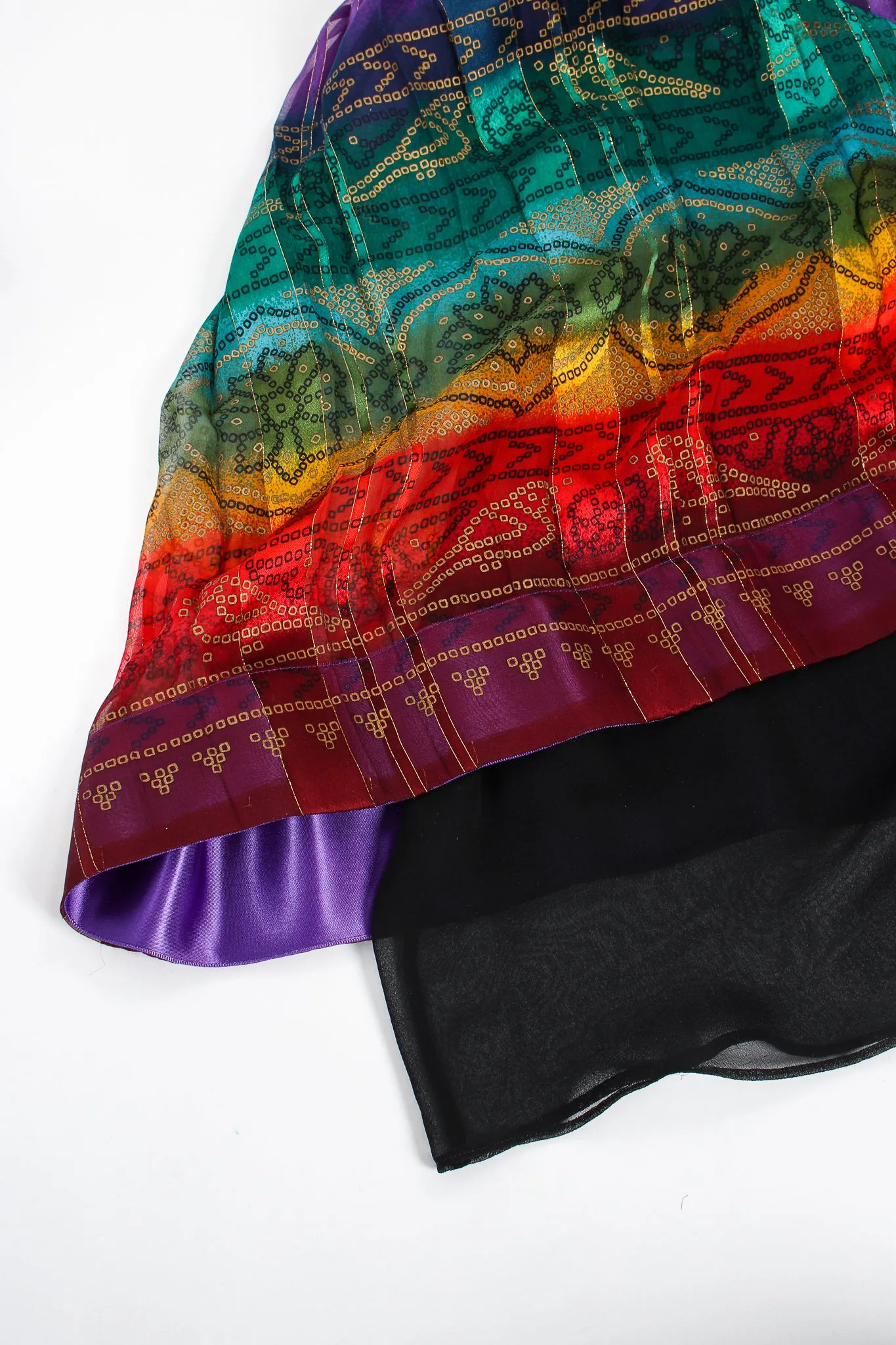 Rainbow Ombré Blouse & Skirt Set