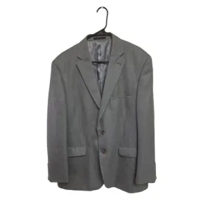 Ralph Lauren Mens Blazer Jacket Size 44 R Gray Silk Blend Sport Coat