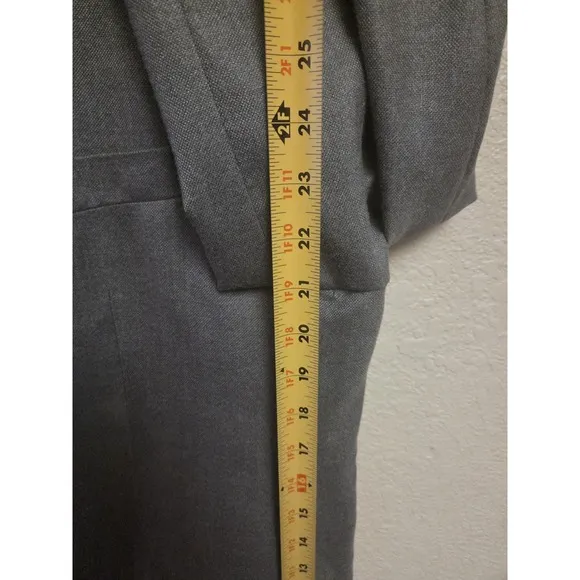 Ralph Lauren Mens Blazer Jacket Size 44 R Gray Silk Blend Sport Coat