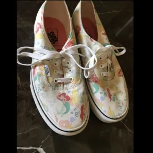 Rare ariel disney vans shoes 12.5 kids