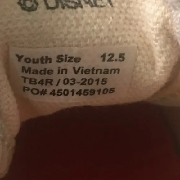 Rare ariel disney vans shoes 12.5 kids