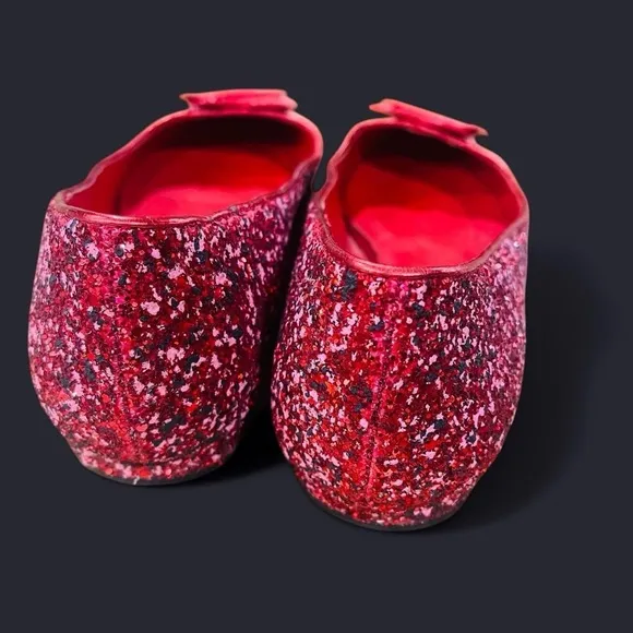 RARE Red Glitter Katy Perry The Cupid Flats 8