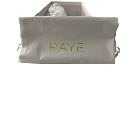 Raye $188 Serena D'orsay White Wedding Pearl Slingback Heel Shoes Sz 8 NEW