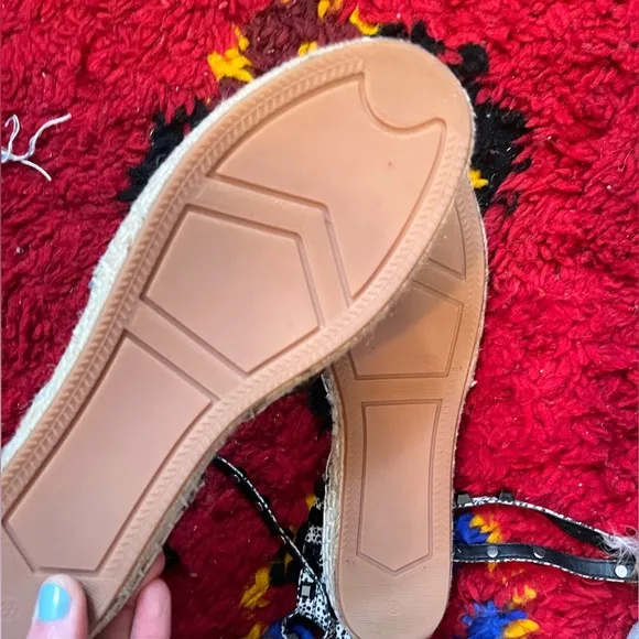Rebecca Minkoff White Leather Espadrille Flats