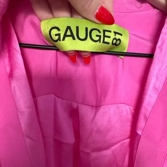 Revolve x GAUGE81 Naha Mini Silk Dress Small