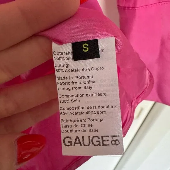 Revolve x GAUGE81 Naha Mini Silk Dress Small