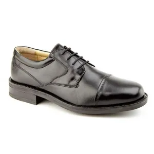 Roamers Mens Plain Leather Capped Casual Gibson Formal Lace-up Shoes /Oxfords /