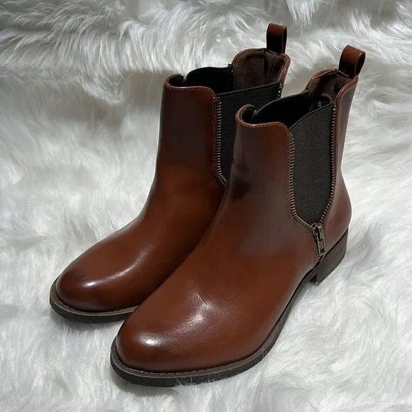 Rocket dog Camilla brown boots Chelsea biker Size 8.5.  B84