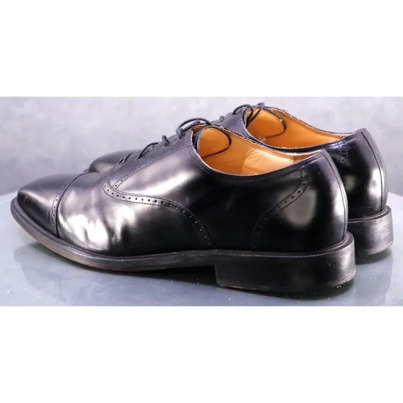 Rockport Men's Cap Toe Dress Shoes Size 13 Leather Black