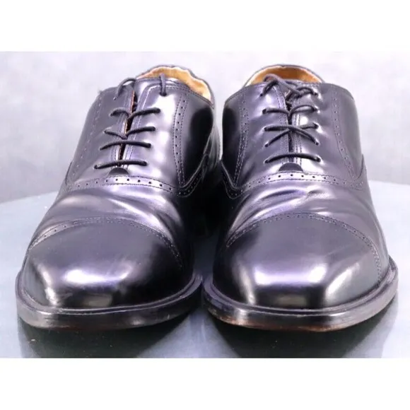 Rockport Men's Cap Toe Dress Shoes Size 13 Leather Black