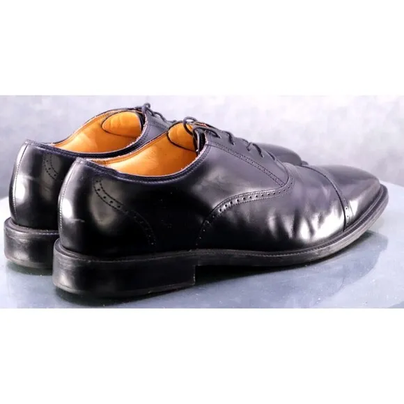 Rockport Men's Cap Toe Dress Shoes Size 13 Leather Black
