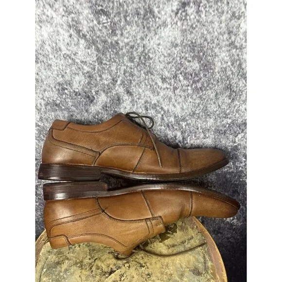 Rockport Shoes Mens 12 DresSports Antique Brown Dress Office Old Money Luxury