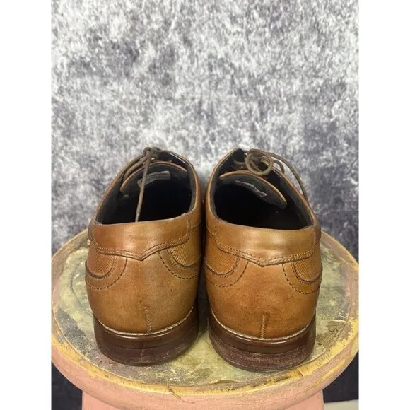 Rockport Shoes Mens 12 DresSports Antique Brown Dress Office Old Money Luxury