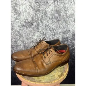 Rockport Shoes Mens 12 DresSports Antique Brown Dress Office Old Money Luxury