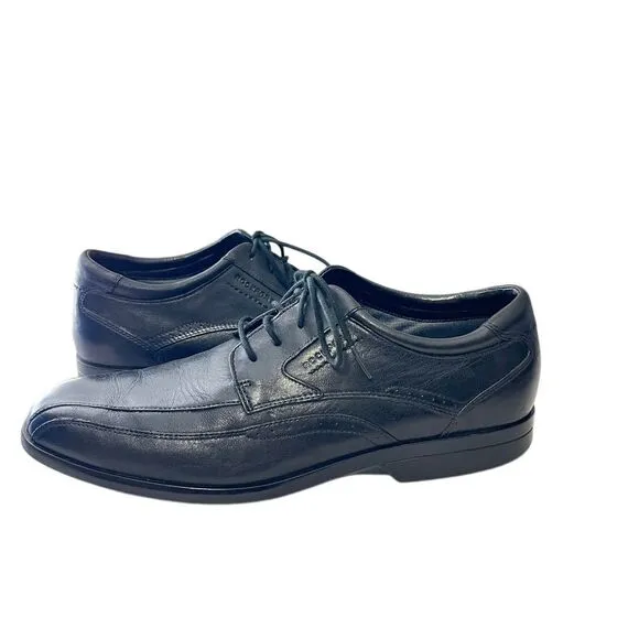 Rockport with Adiprene Classic Black Leather‎ Oxfords Comfort Size 10.5 M