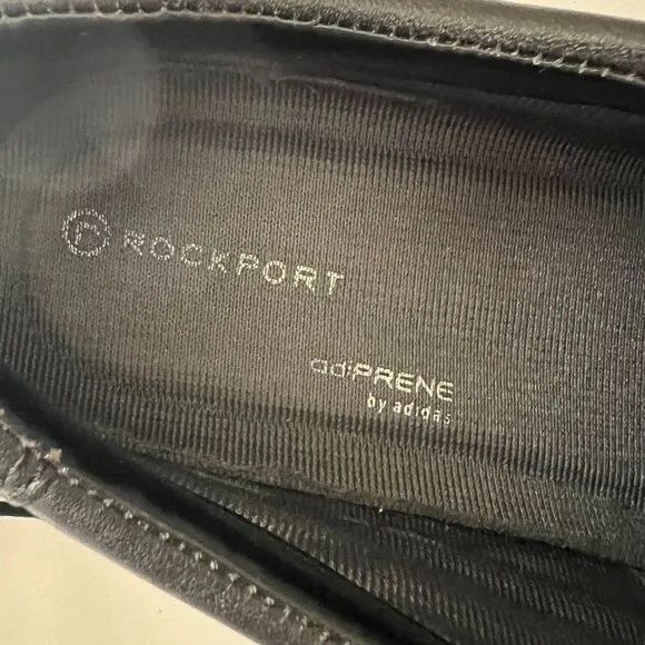 Rockport with Adiprene Classic Black Leather‎ Oxfords Comfort Size 10.5 M