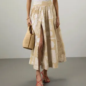 RODEBJER Taemoo Print Skirt Size Medium