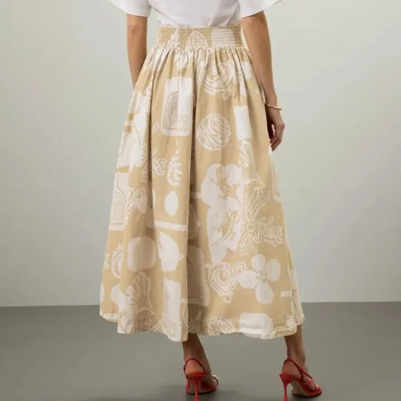RODEBJER Taemoo Print Skirt Size Medium