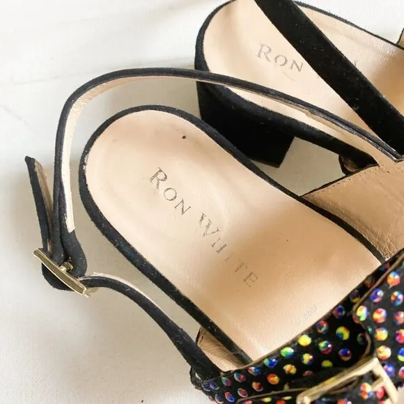 Ron White Summer Strappy Low Stacked Heel Sandals 40
