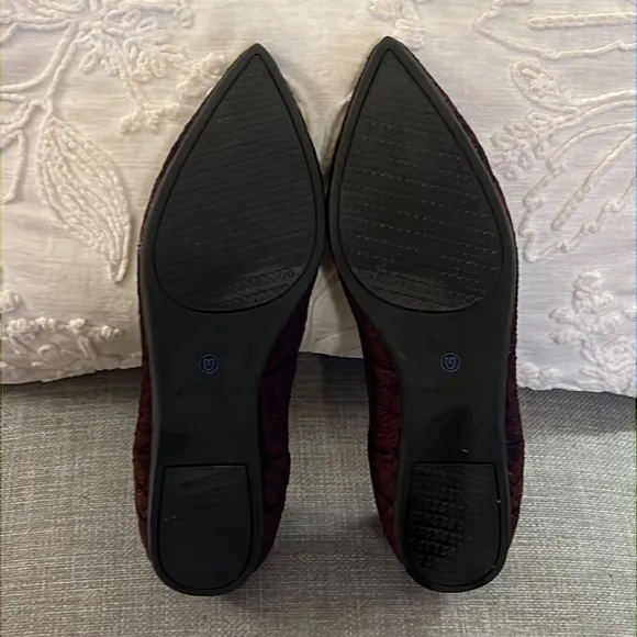 Rothy's | Cranberry Plaid Retired The Point Flats | Size 8