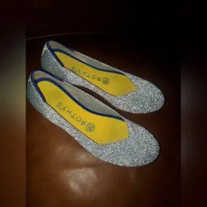 rothy's iridescent flats women's shoes size 7 Euc!