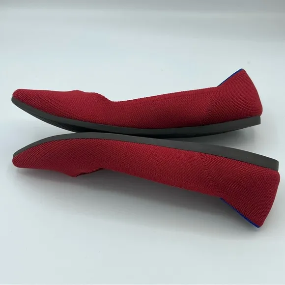 Rothy’s sz 9 The Point Chili Red Ballet Flats Shoes