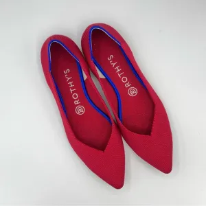 Rothy’s sz 9 The Point Chili Red Ballet Flats Shoes