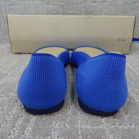 Rothys The Flat Women's Size 6 US Blue Comflower Round Toe Slip on Flats Shoes