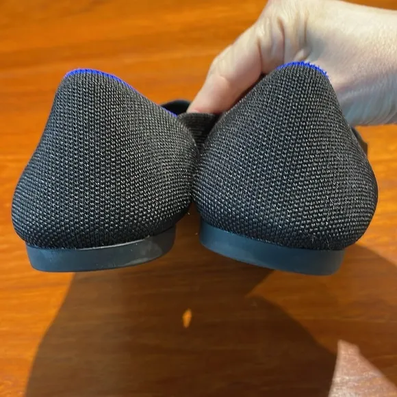 Rothy’s The Point flats shoes black size 9.5