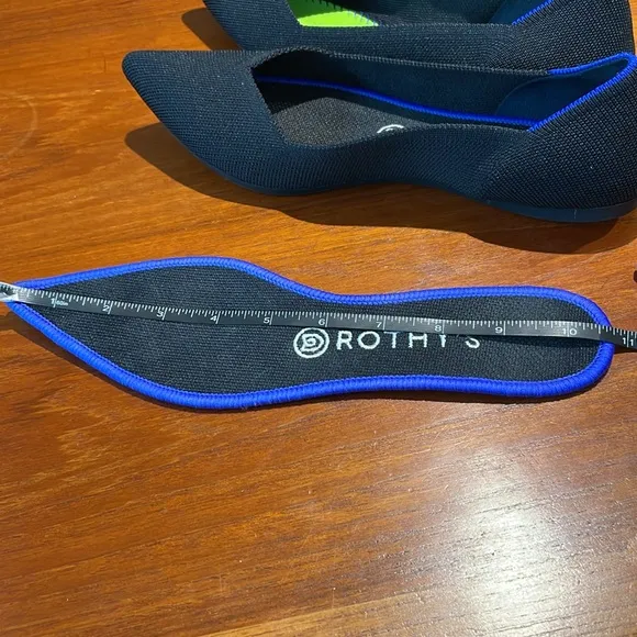 Rothy’s The Point flats shoes black size 9.5