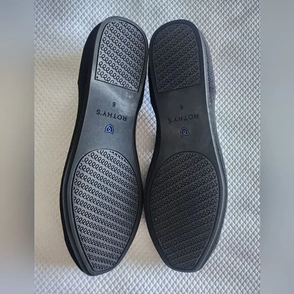 Rothy's Women's Black and Blue Flats