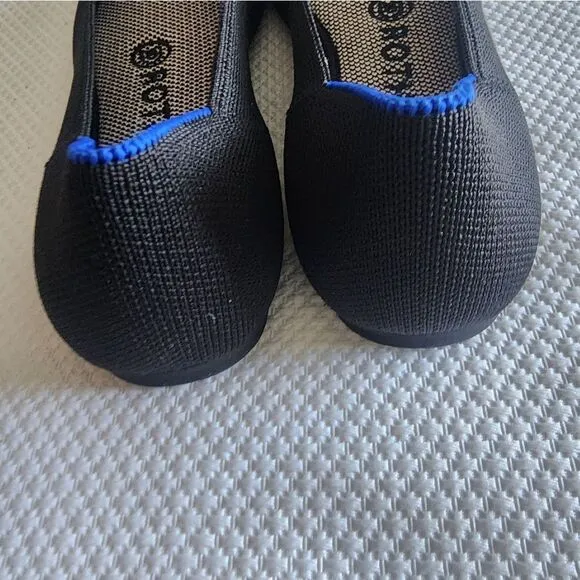 Rothy's Women's Black and Blue Flats