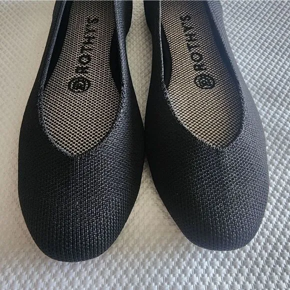 Rothy's Women's Black and Blue Flats