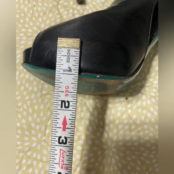 Ruthie Davis Black Peep-Toe Ankle Boots stiletto size 37