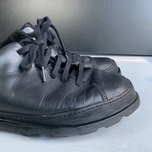 S291‎ Camper Brutus Formal Black Leather Men's Shoes Size 42(9-9.5US)